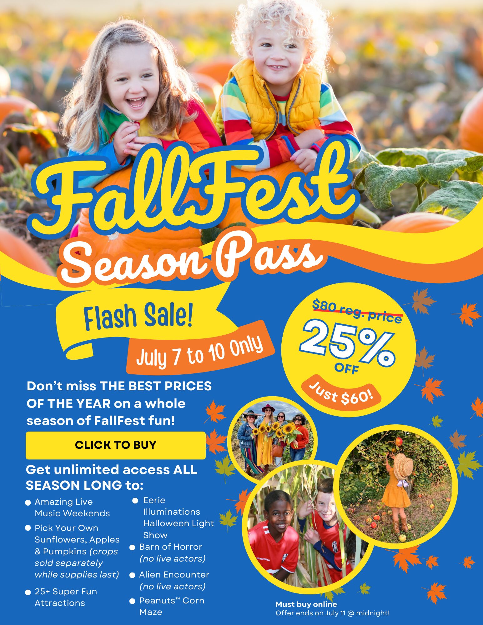 fall season pass flash sale